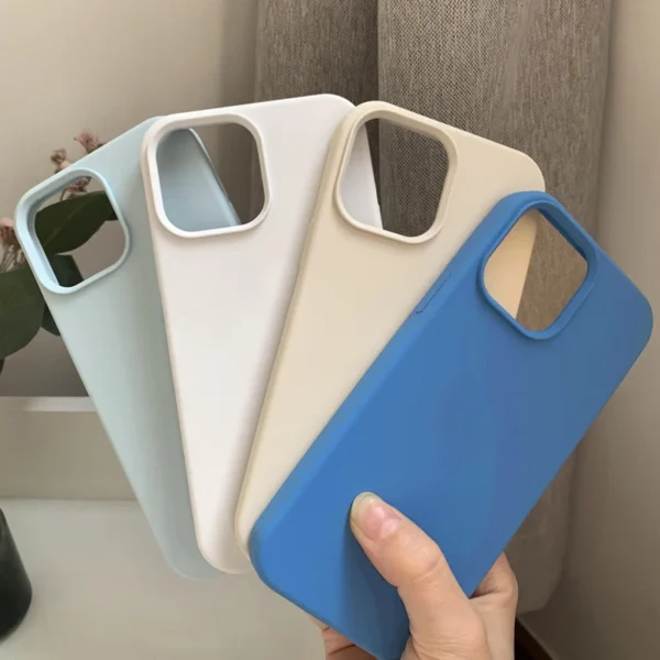 Schutzhülle aus flüssigem Silikon für iPhone