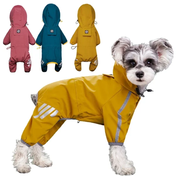 Reflektierender Regenmantel für Hunde