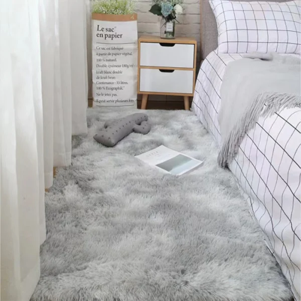 Flauschiger Teppich für Schlafzimmer
