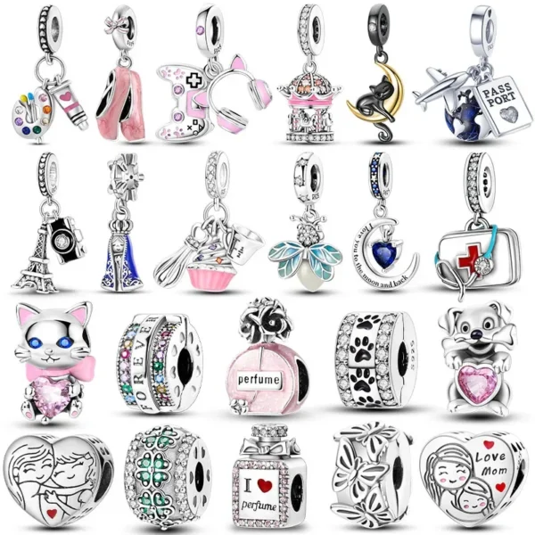 925 Sterling Silber Charms-Perlen