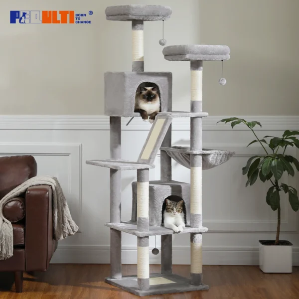 XXL-Kratzbaum & Kletterturm für Wohnungskatzen