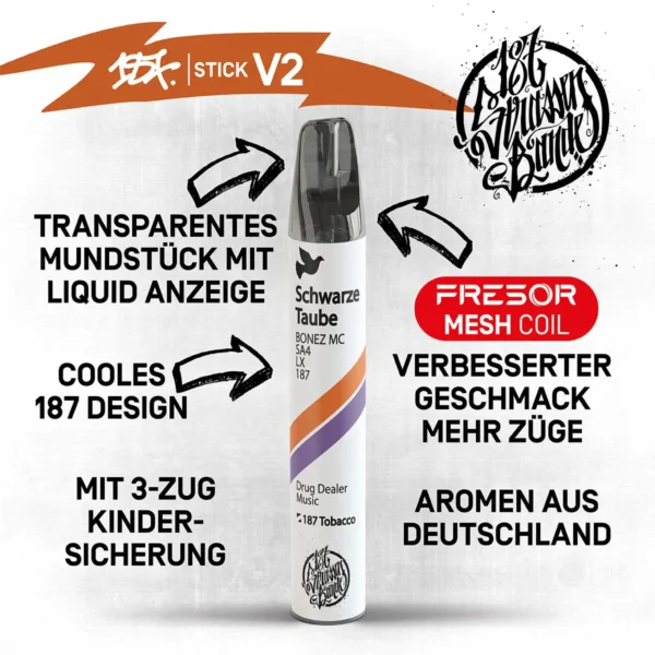 187 V2 Schwarze Taube 20 mg/ml